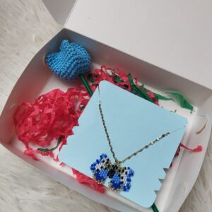 Cadena Mariposa Azul